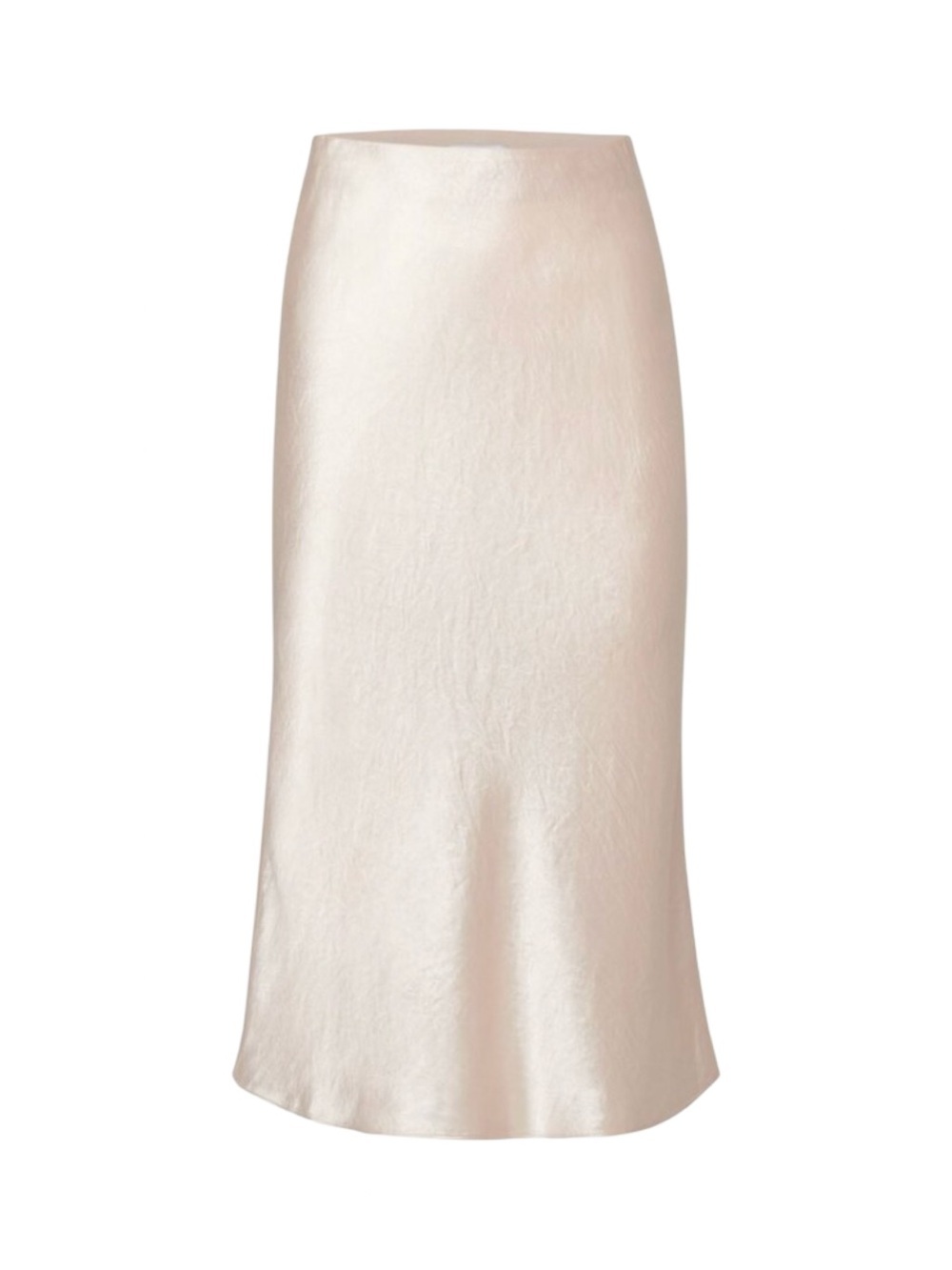 Aritzia Babaton Slip Satin Midi Skirt Size 10 Pink Champagne Soft Romantic